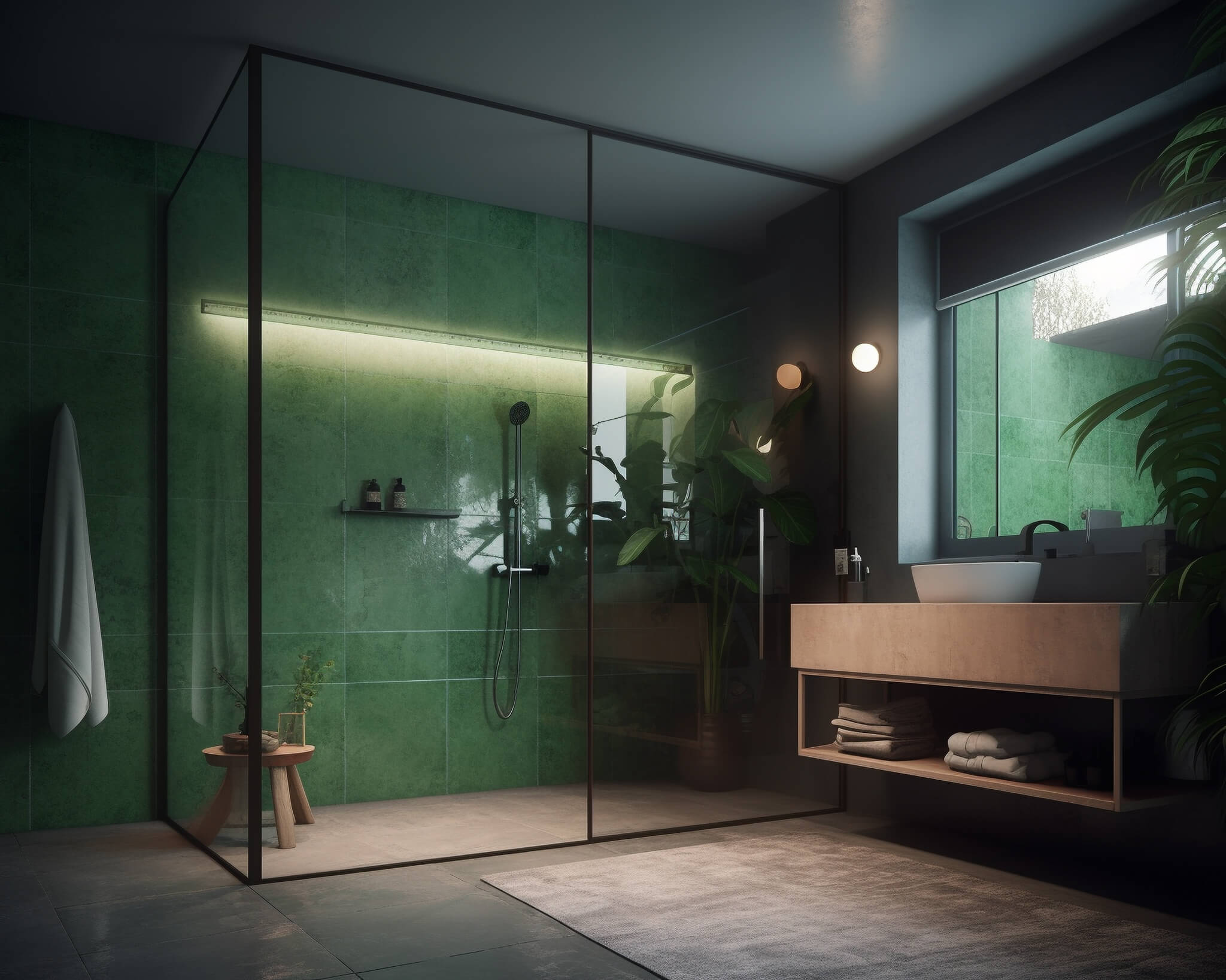 Barrierefreies Badezimmer mit ebenerdiger Dusche Barrierefreies Badezimmer mit ebenerdiger Dusche